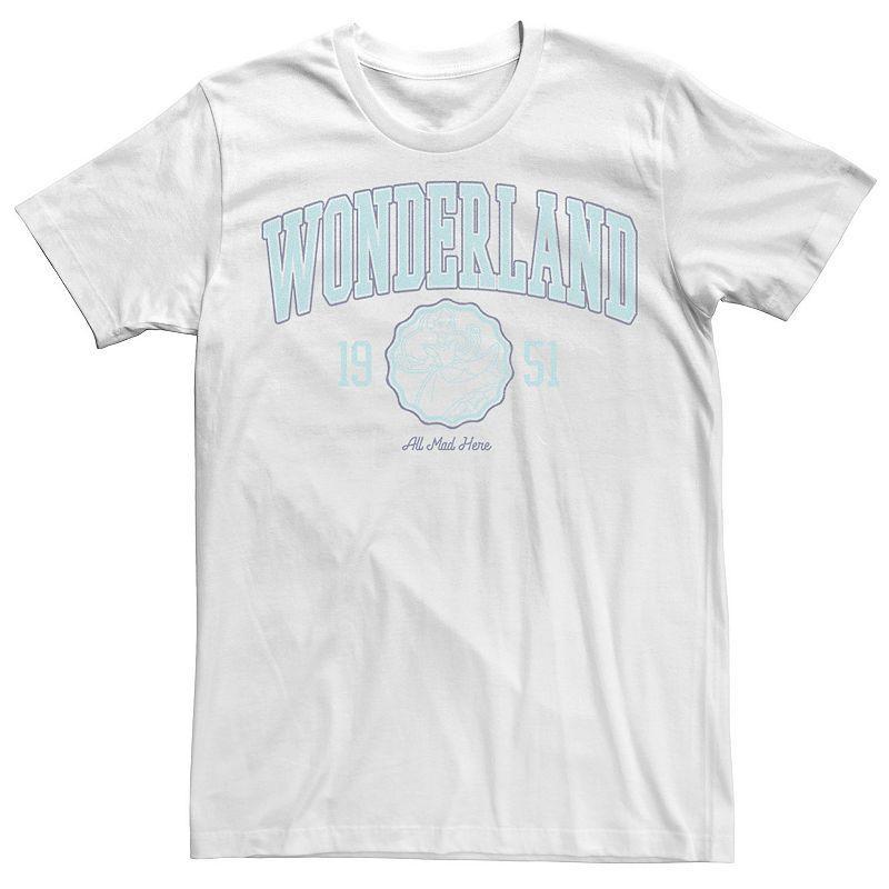 Disney's Alice In Wonderland Men's Blue Collegiate 1951 Tee, Size: Large, White Product Image