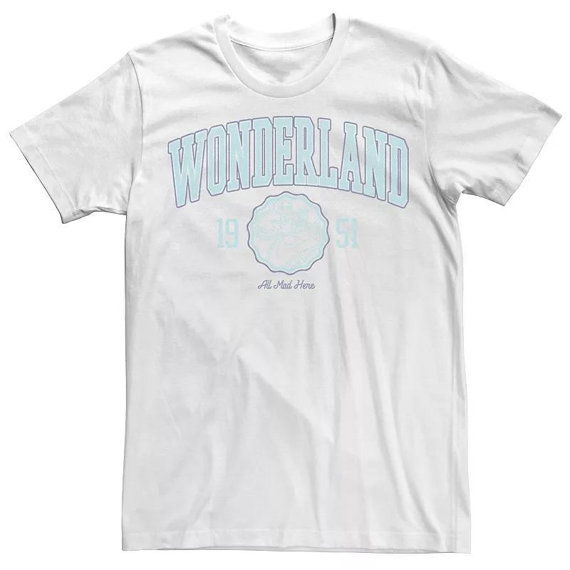 Disney's Alice In Wonderland Men's Blue Collegiate 1951 Tee, Size: Large, White Product Image