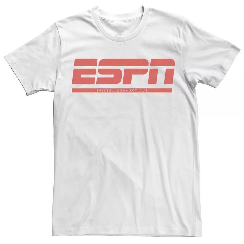 Men's ESPN Bristol Connecticut Black Logo Tee, Size: Large, White Product Image
