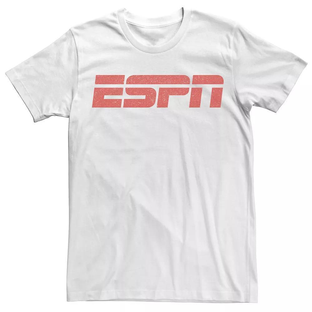 Men's ESPN Red Logo Tee, Size: Small, White Product Image
