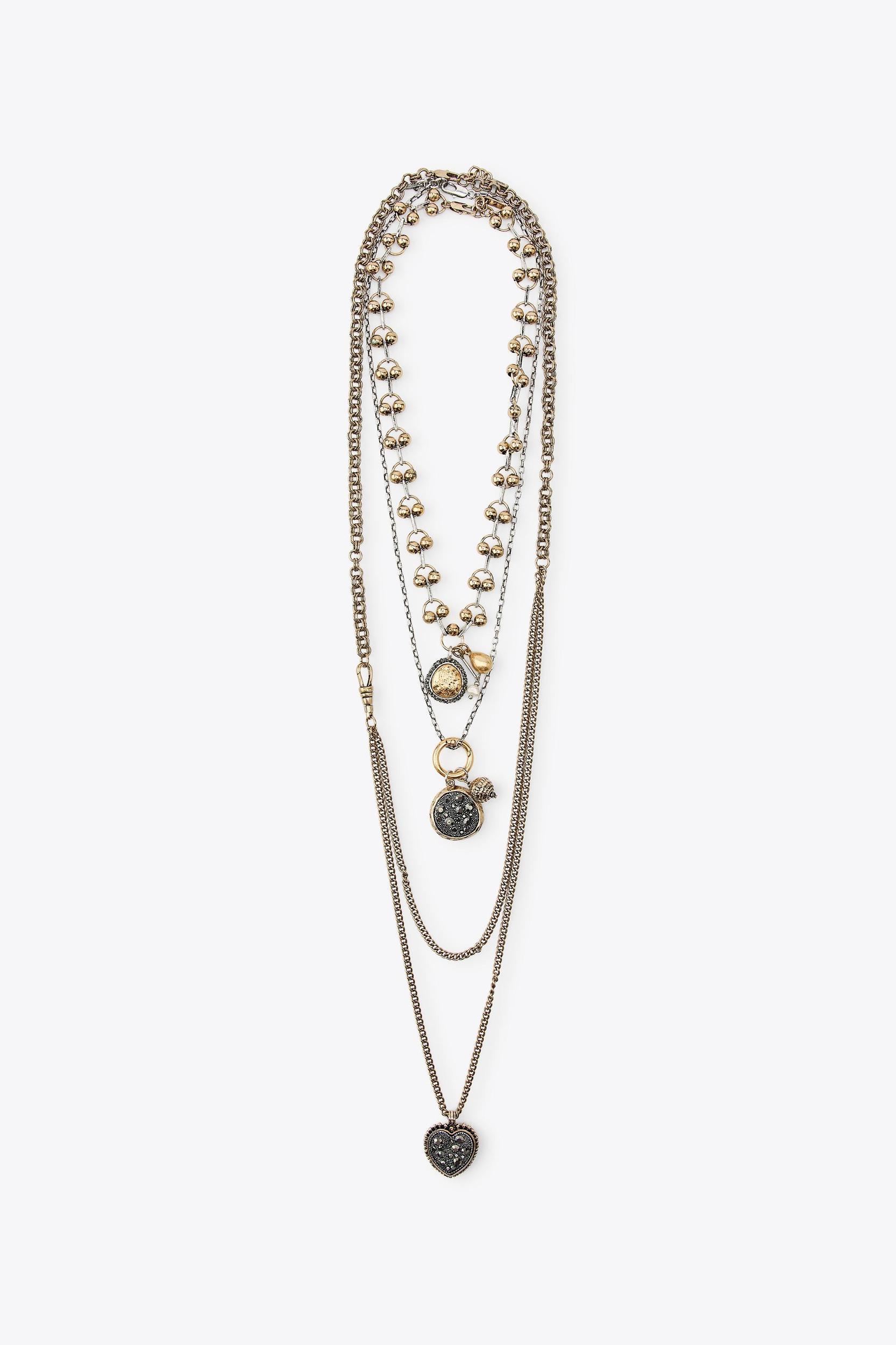 3-PACK OF COMBINATION COIN CHAIN NECKLACES Product Image