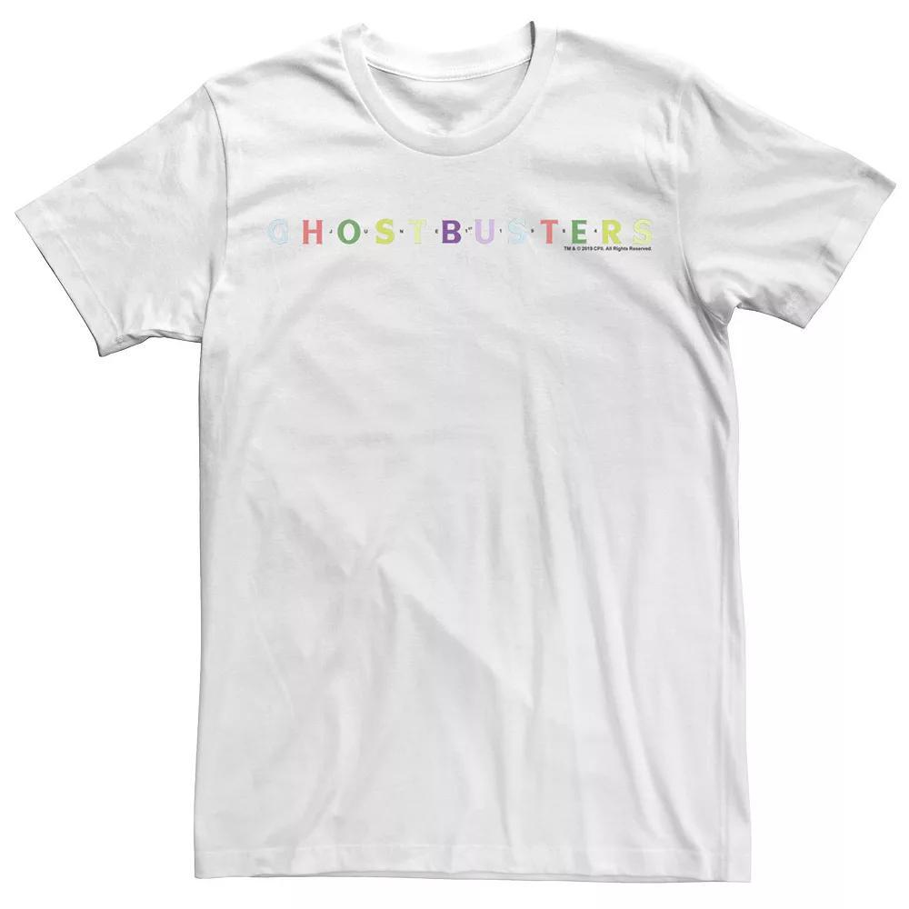 Men's Ghostbusters Colorful Logo Graphic Tee, Size: XL, White Product Image