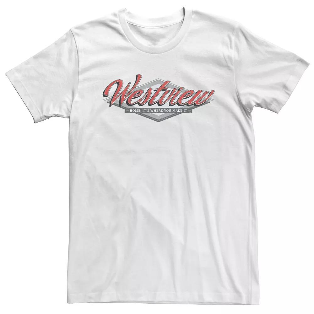 Big & Tall Marvel WandaVision Westview Home: It's Where You Make It Tee, Men's, Size: XL Tall, White Product Image