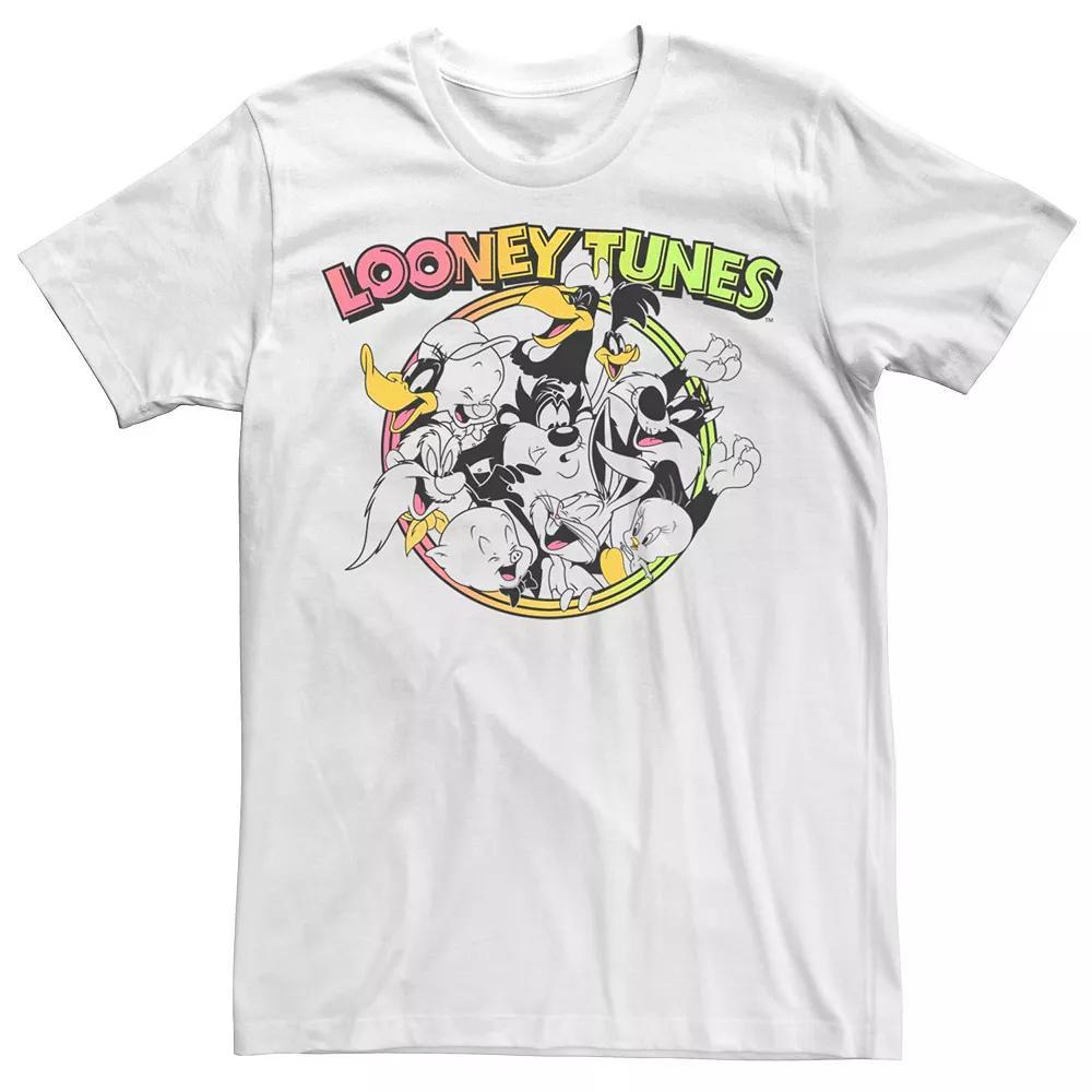 Big & Tall Looney Tunes Group Having A Laugh Graphic Tee, Men's, Size: 3XL, White Product Image
