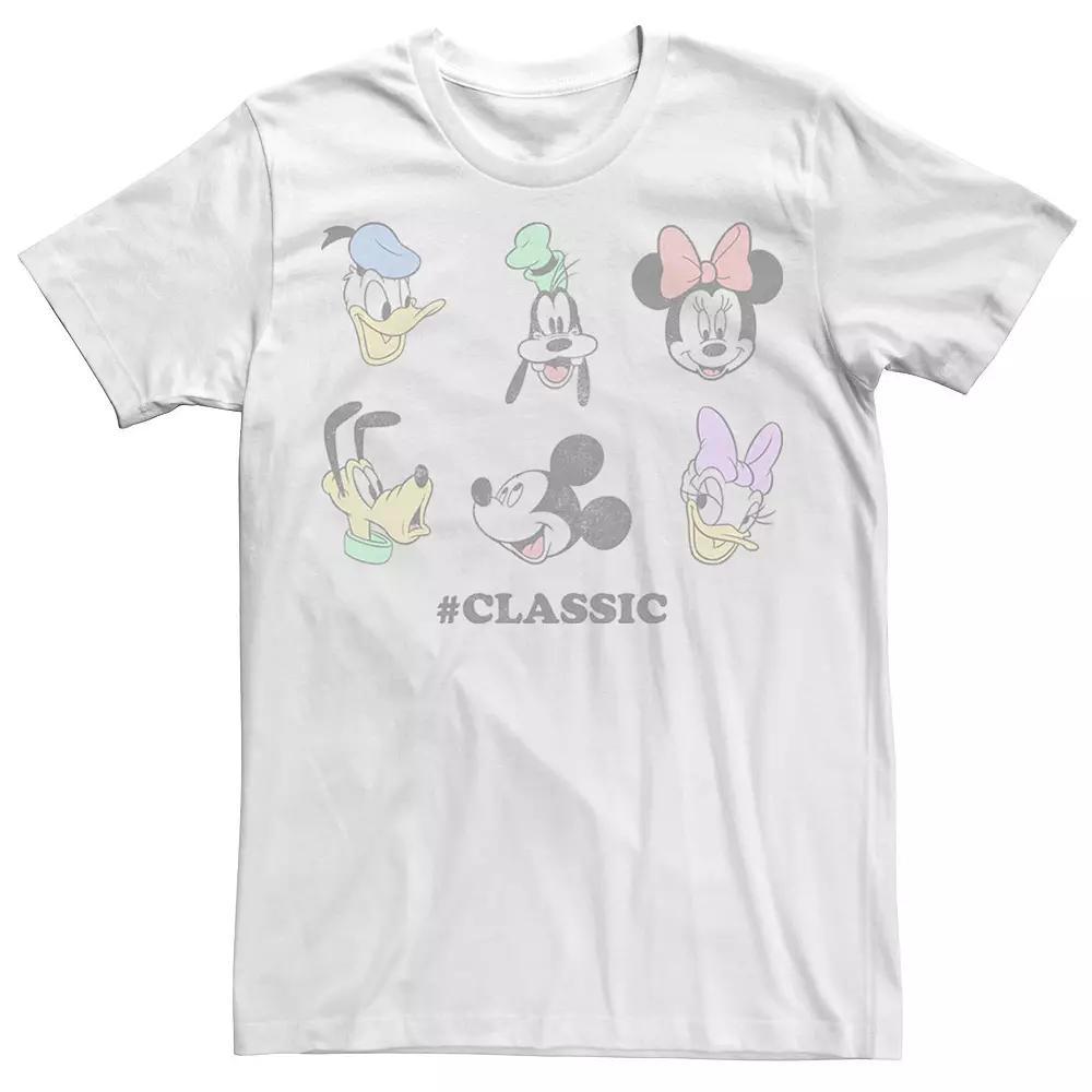 Disney's Mickey Mouse & Friends Men's Classic Portrait Tee, Boy's, Size: XS, White Product Image