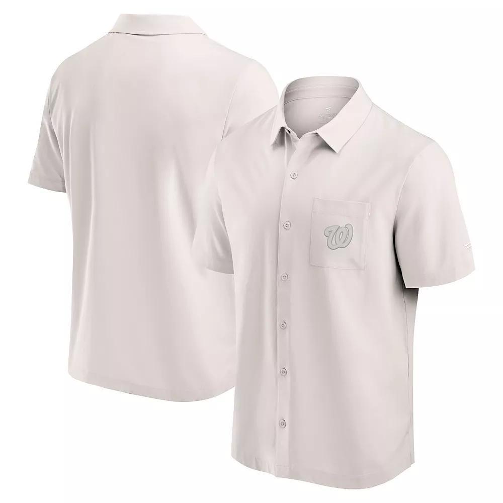 Mens Fanatics Cream Washington Nationals Front Office Button-Up Shirt Product Image