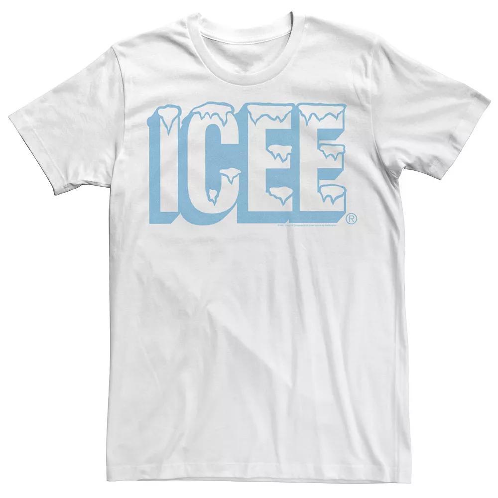 Men's Icee Snowcapped Light Blue Logo Tee, Size: Medium, White Product Image