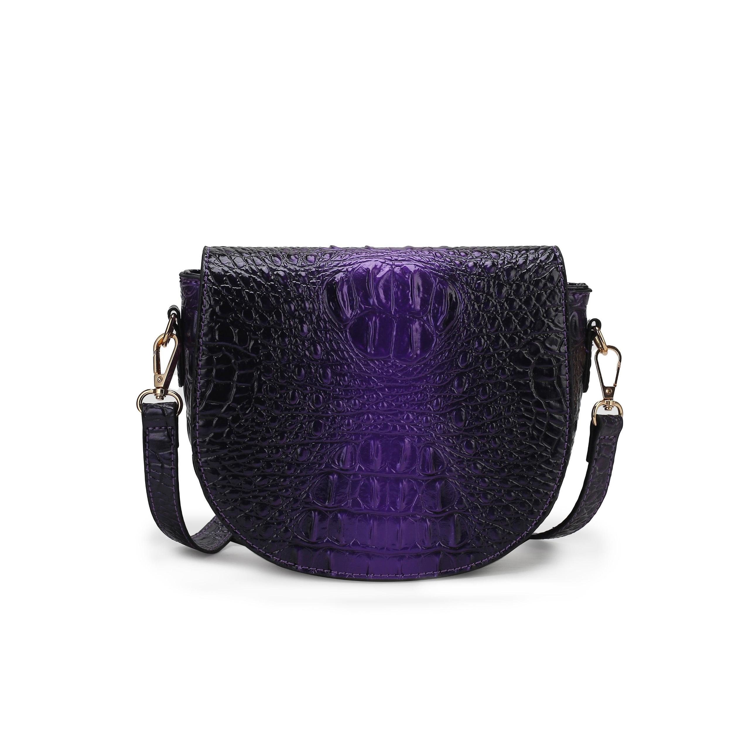 MKF Collection Women's Amalia Croc-Embossed Crossbody Bag Female Product Image
