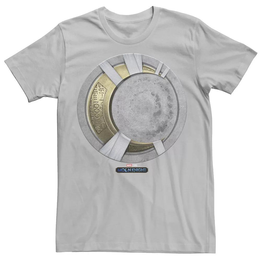 Men's Marvel Moon Knight Moon Gold Icon Tee, Size: XS, Silver Product Image