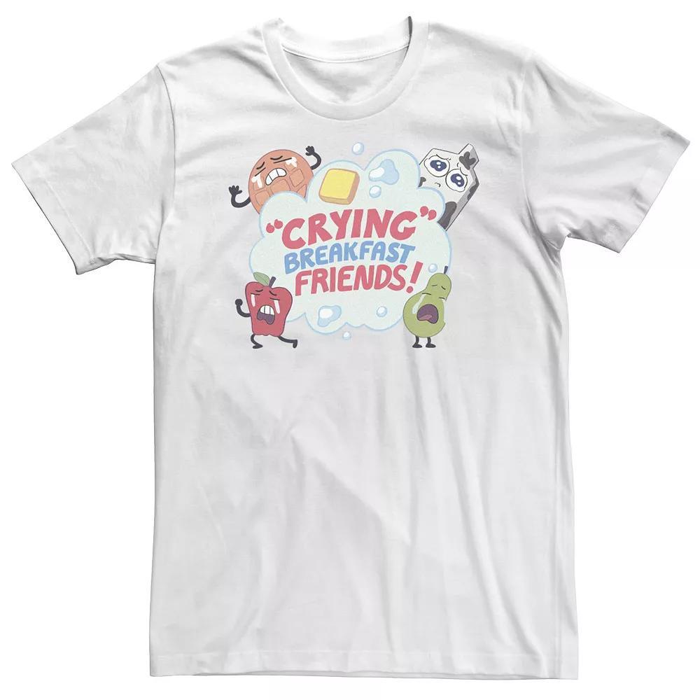 Big & Tall Cartoon Network Steven Universe Crying Breakfast Friends Tee, Men's, Size: 4XL, White Product Image