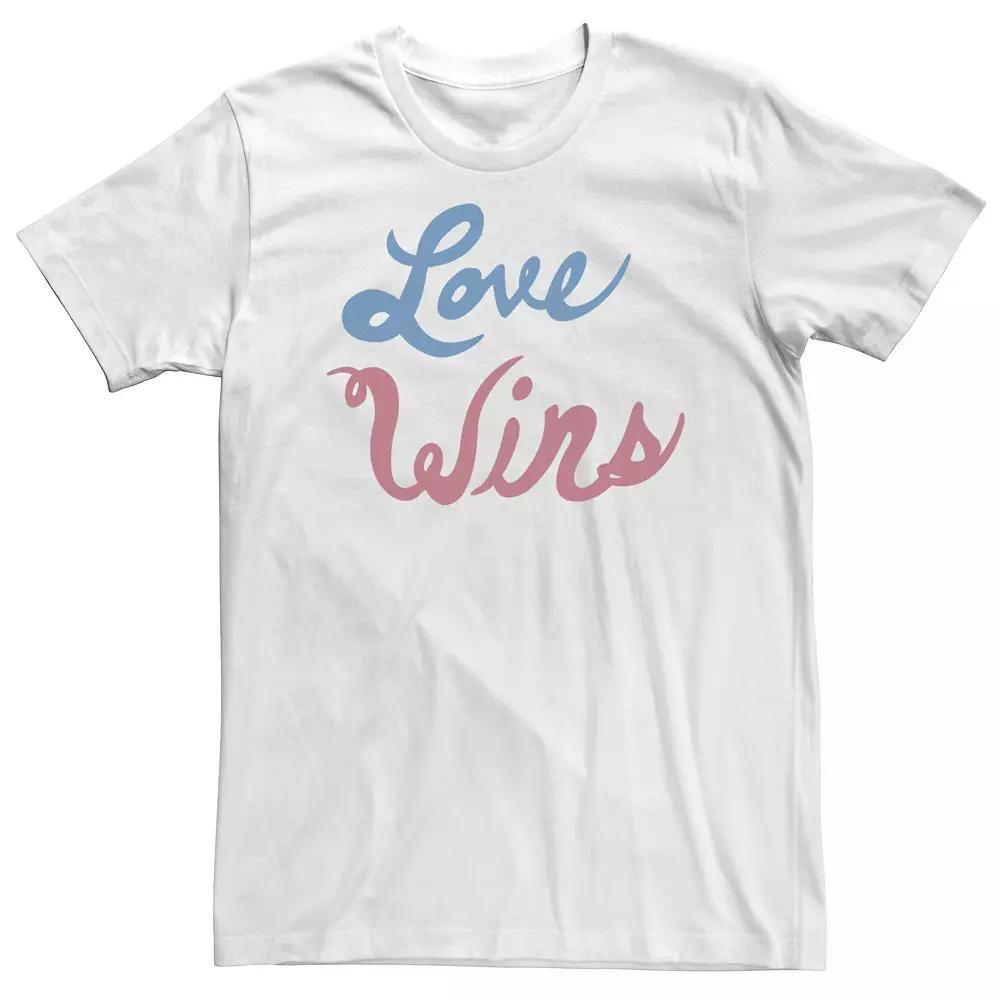 Big & Tall Americana "Love Wins" Tee, Men's, Size: 4XL, White Product Image