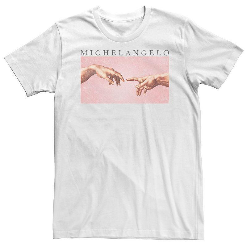 Big & Tall Michelangelo "Sistine Chapel" Painting Portrait Tee, Men's, Size: 5XL, White Product Image