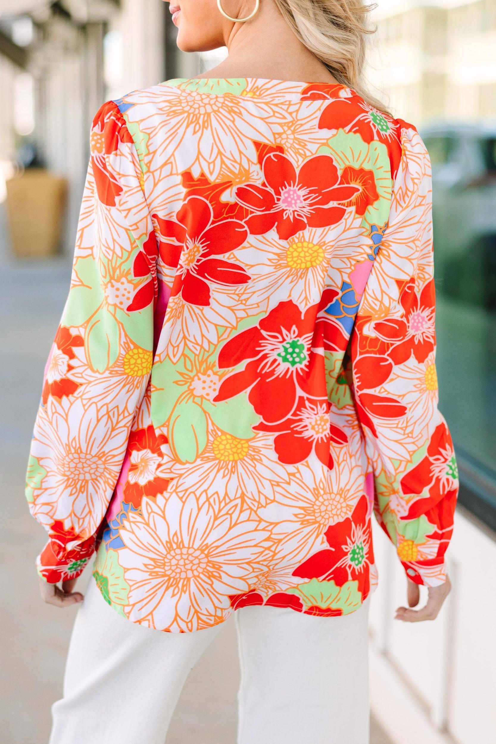 All You Need Blush Pink Floral Blouse Female Product Image