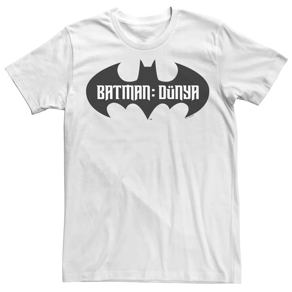 Men's Batman: Dunya Germany Bat Logo Tee, Boy's, Size: Medium, White Product Image