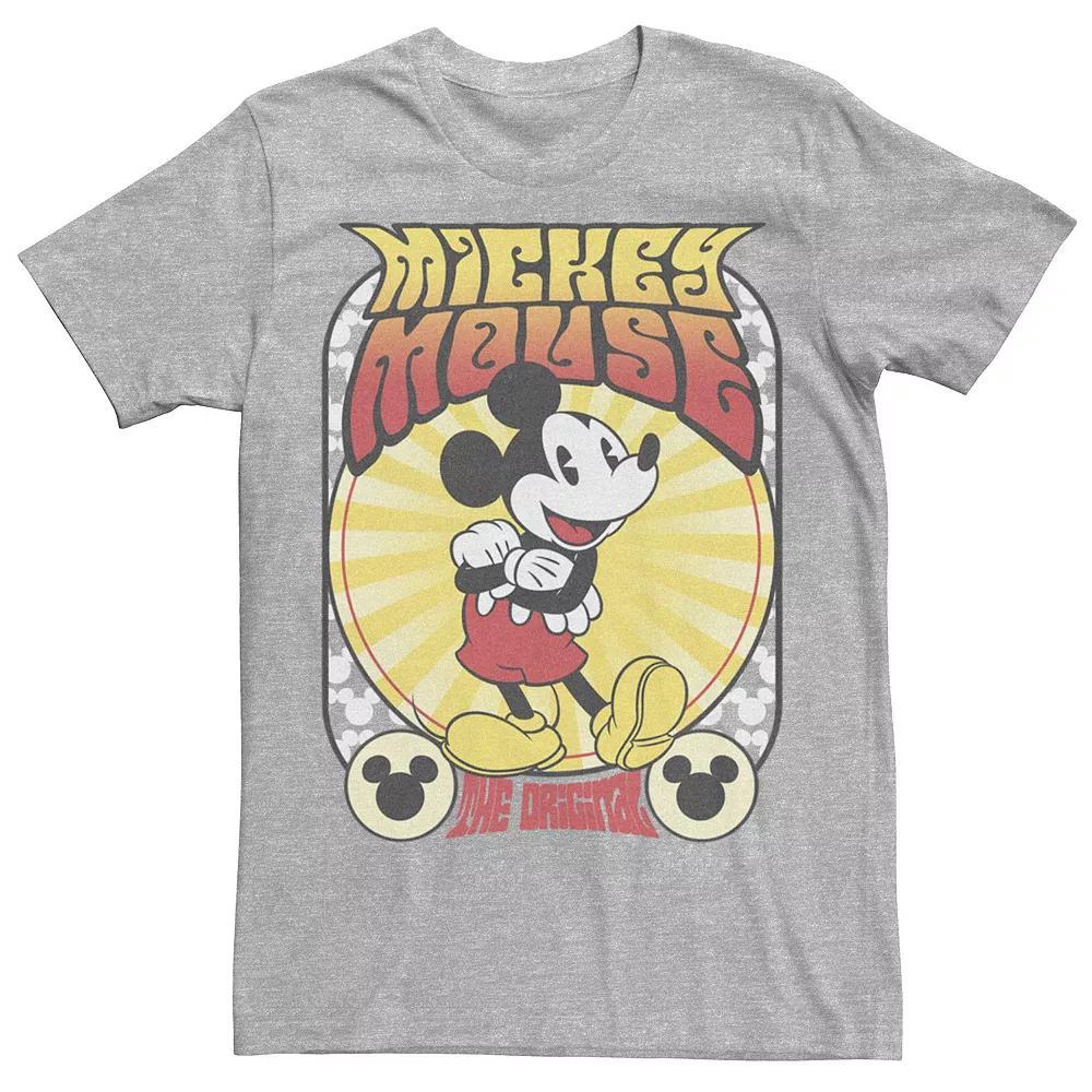 Disney's Mickey Classic Full Portrait Mickey Mouse Men's Tee, Size: XS, Athletic Grey Product Image
