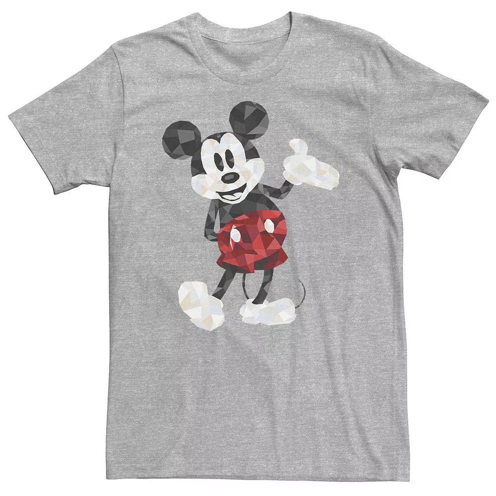 Big & Tall Disney Mickey Mouse Poly Mickey Portrait Tee, Men's, Size: 3XL, Athletic Grey Product Image