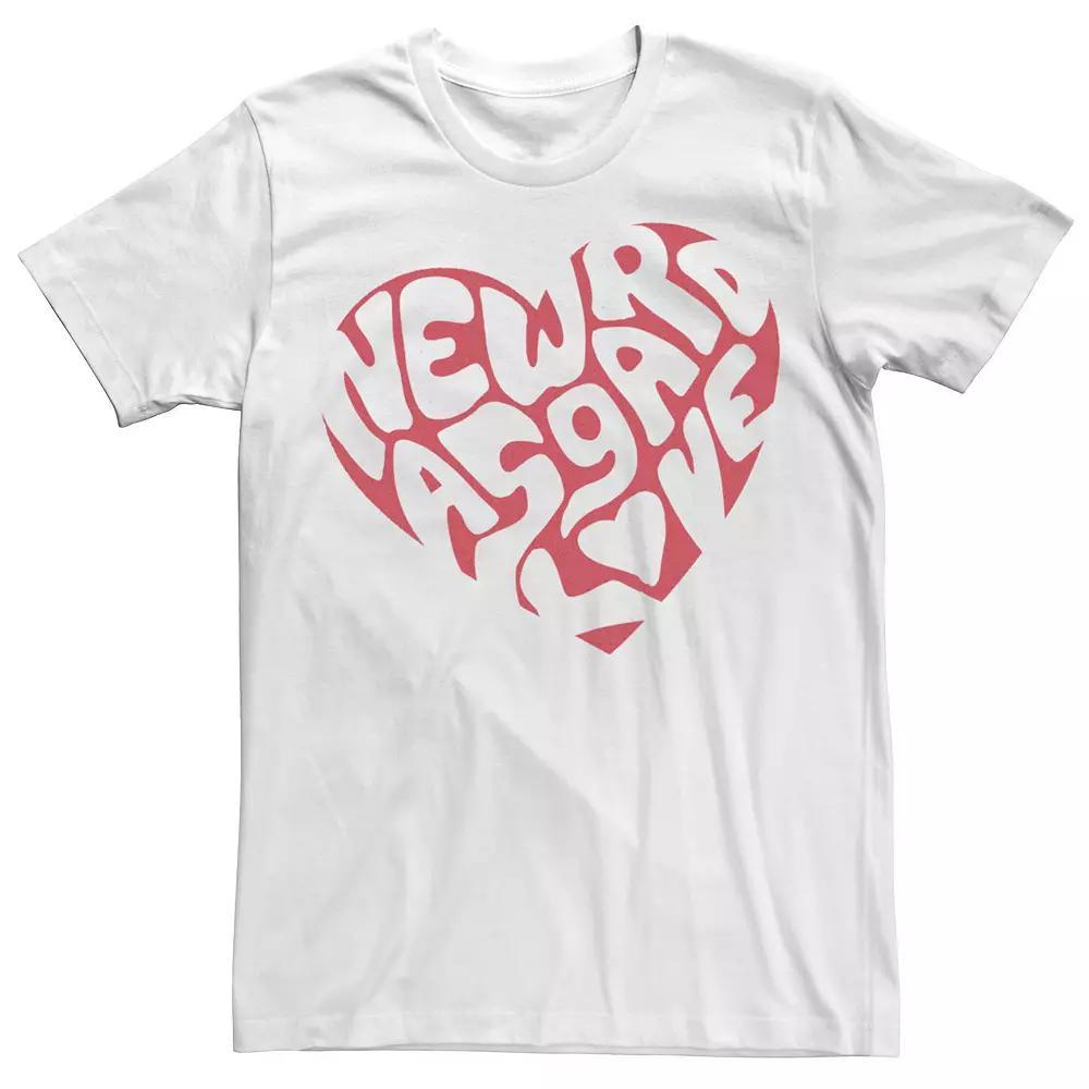 Men's Marvel Thor Love and Thunder New Asgard Love Tee, Size: XL, White Product Image