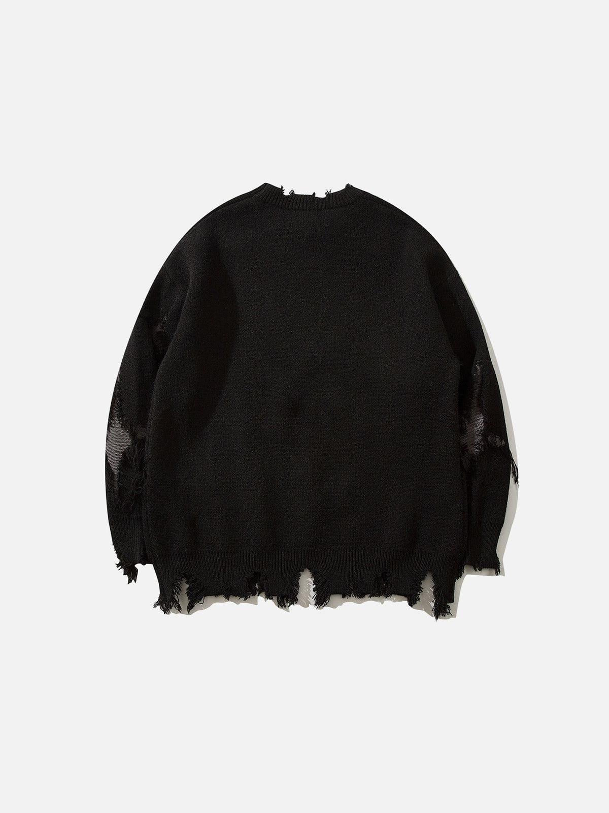 Aelfric Eden Distressed Skull Sweater Product Image