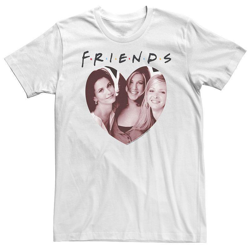 Big & Tall Friends The Girls Heart Portrait Tee, Men's, Size: 5XL, White Product Image