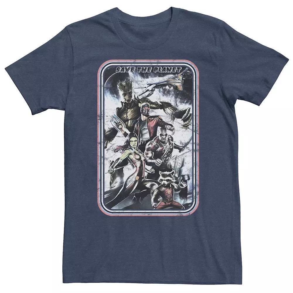 Men's Marvel Save Planet Poster Tee, Size: 3XL, Blue Product Image