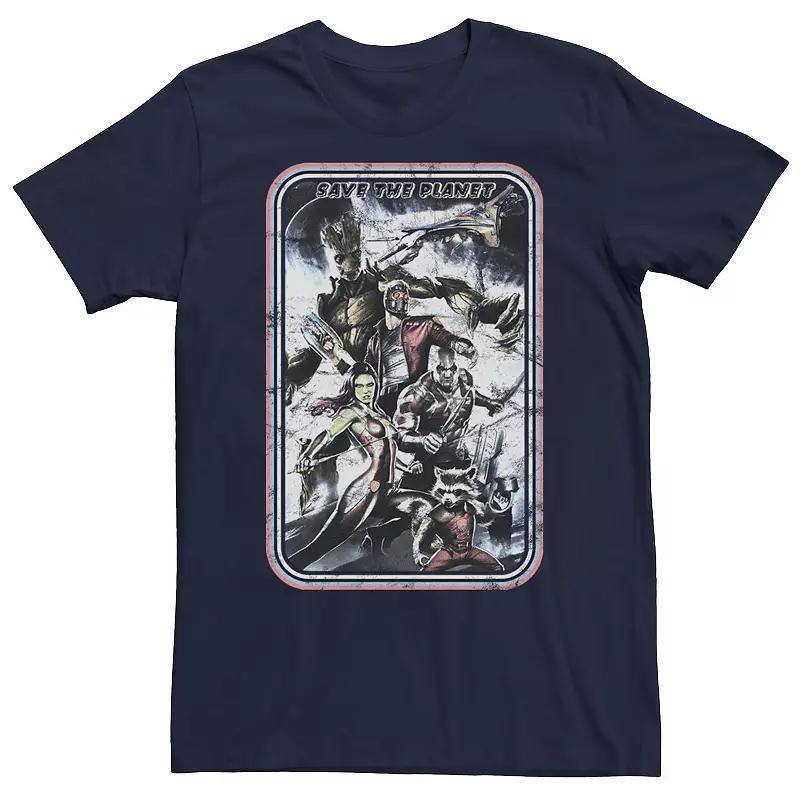 Men's Marvel Save Planet Poster Tee, Size: 3XL, Blue Product Image