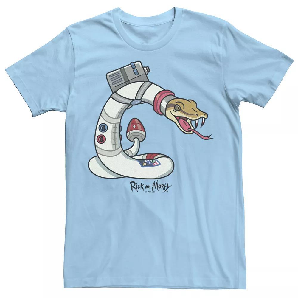 Men's Rick & Morty Space Snack Portrait Tee, Size: XXL, Light Blue Product Image