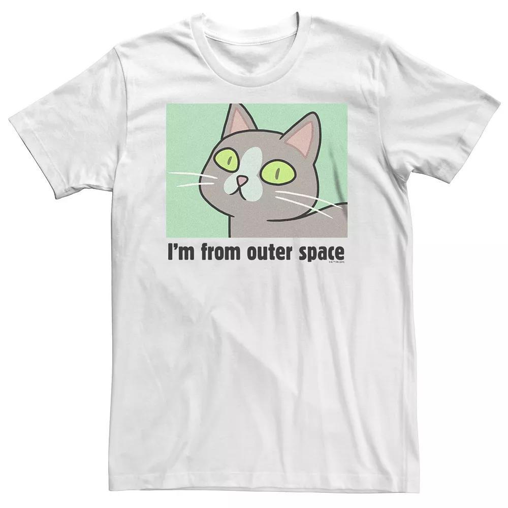 Big & Tall Rick And Morty From Outer Space Tee, Men's, Size: 3XL Tall, White Product Image