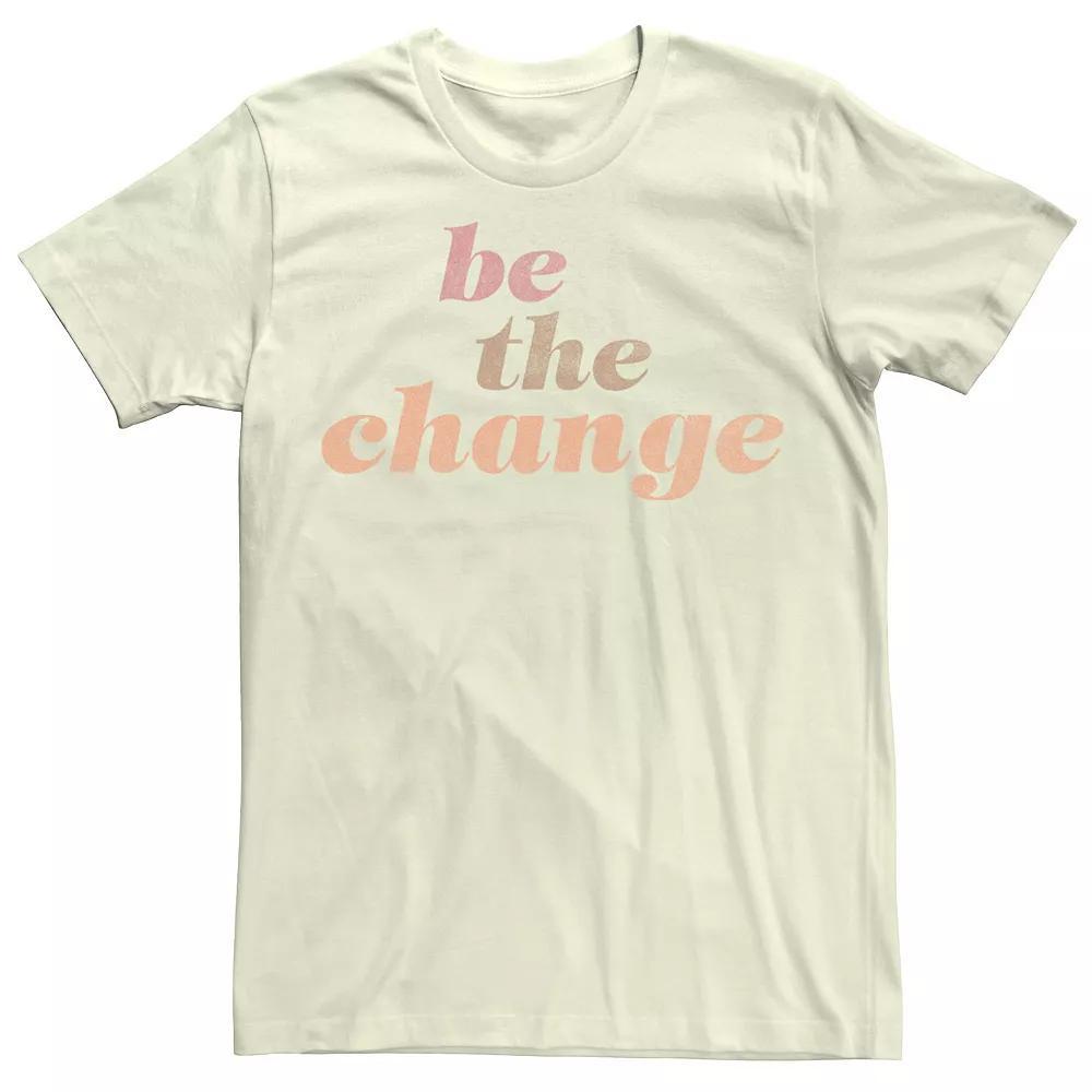 Men's Fifth Sun "Be The Change" Tee, Size: 3XL, Natural Product Image
