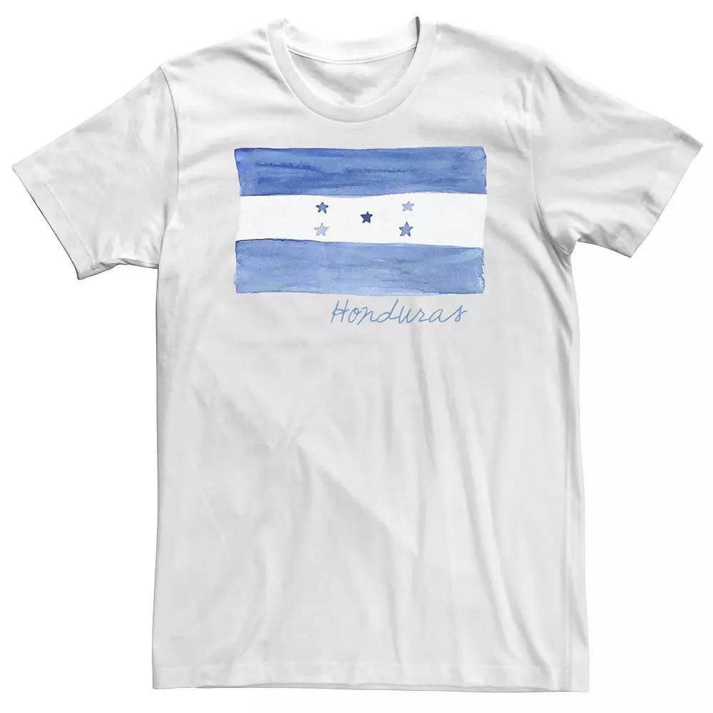 Big & Tall HHM Honduras Flag Watercolor Tee, Men's, Size: XXL Tall, White Product Image