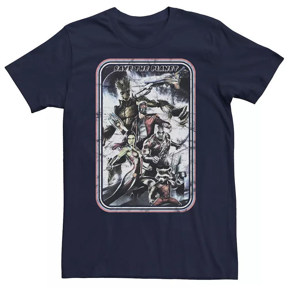 Men's Marvel Save Planet Poster Tee, Size: 3XL, Blue Product Image
