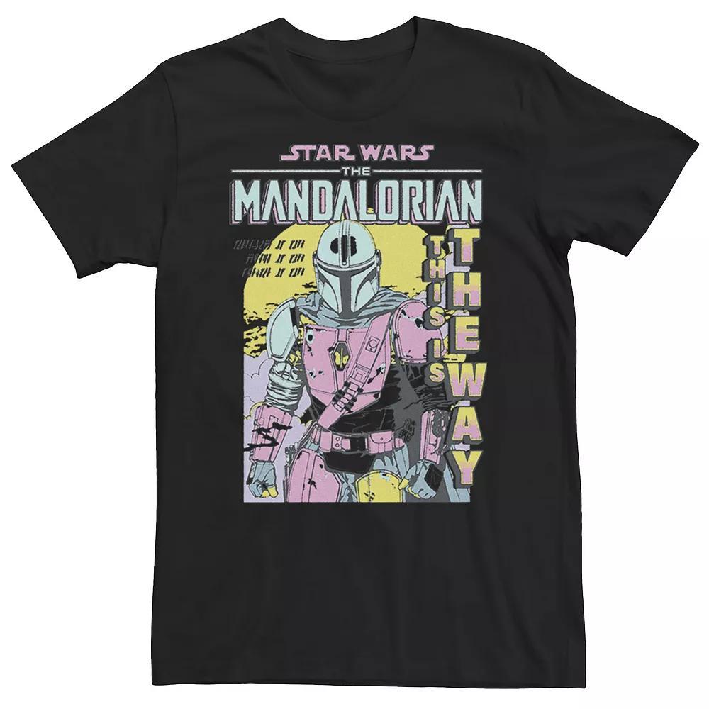 Men's Star Wars The Mandalorian Mando Pop Poster Tee, Size: Medium, White Product Image