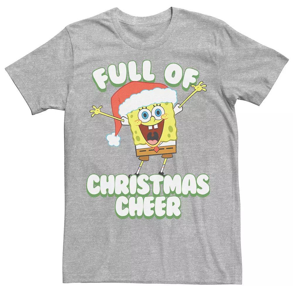 Men's SpongeBob SquarePants Full of Cheer Tee, Size: Large, Navy Grey Product Image