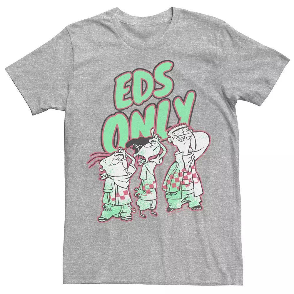 Men's Cartoon Netwrok Ed, Edd n Eddy Portrait Tee, Size: Medium, Athletic Grey Product Image