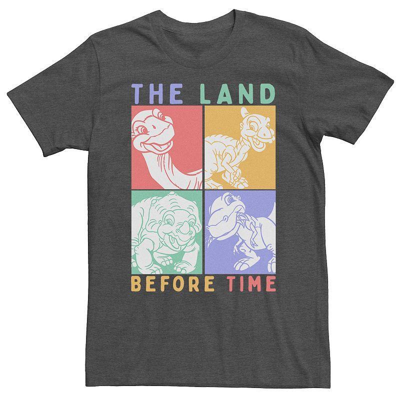 Mens Land Before Time Pastel Character Portrait Tee Grey Heather Product Image