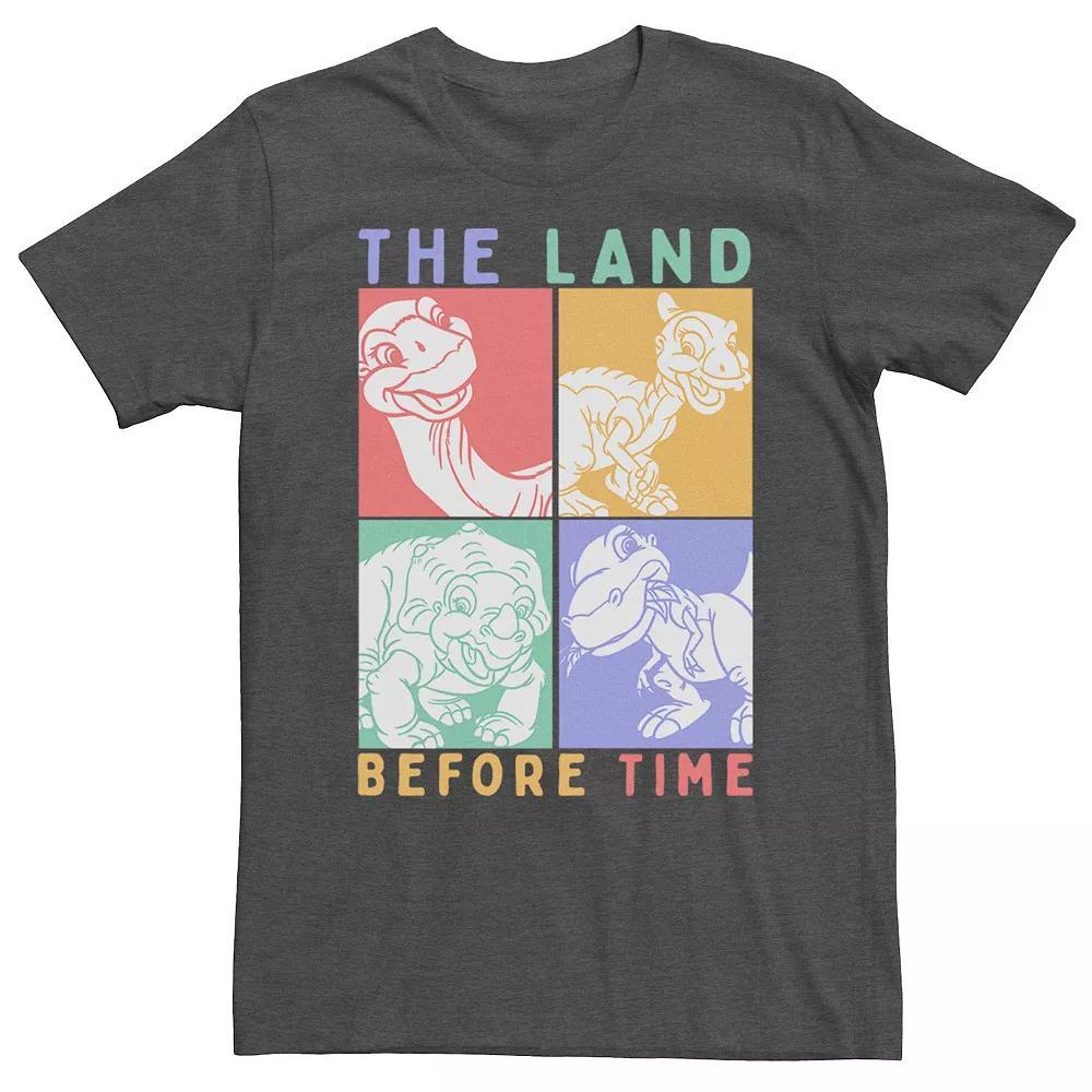 Mens Land Before Time Pastel Character Portrait Tee Grey Heather Product Image