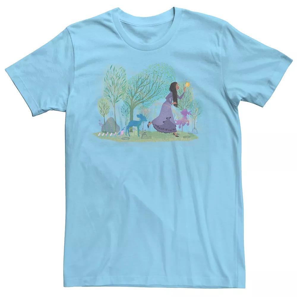 Men's Wish Asha Playing With Friends Graphic Tee, Size: Large, Light Blue Product Image