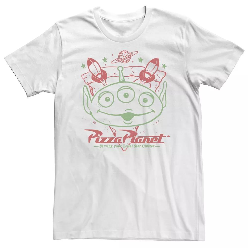 Big & Tall Disney / Pixar Toy Story Pizza Planet Custom Tee, Men's, Size: 5XL, White Product Image