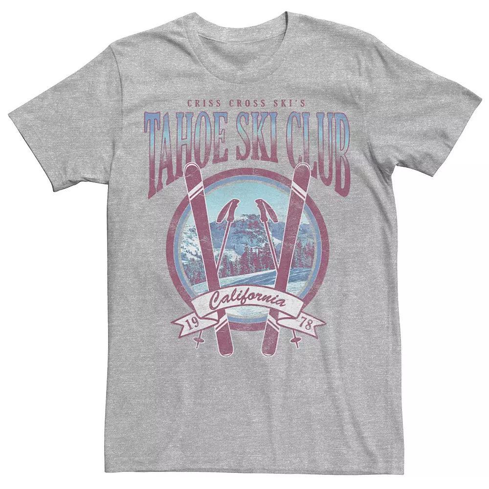 Men's Tahoe Ski Club California 1978 Circle Logo Tee, Size: Large, Athletic Grey Product Image