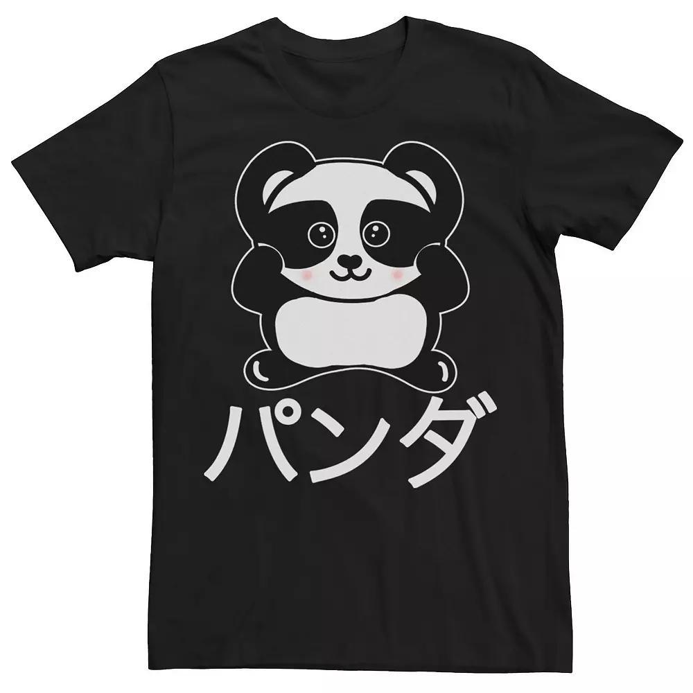 Men's Fifth Sun Panda Anime Animal Tee, Size: Medium, Black Product Image