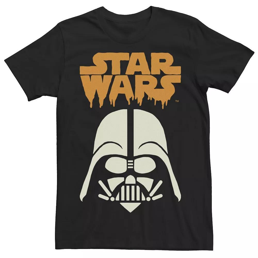Men's Star Wars Dripping Logo Darth Vader Halloween Tee, Size: 3XL, Black Product Image