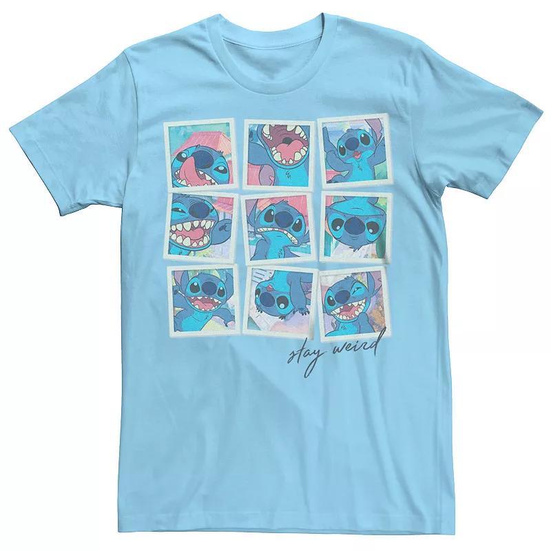Disney's Lilo & Stitch Men's Stay Weird And Make Silly Faces Tee, Size: XXL, Light Blue Product Image