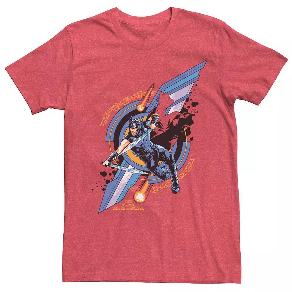 Men's Marvel Thor Ragnarok Wings of a God of Thunder Tee, Size: XL, Red Hthr Product Image