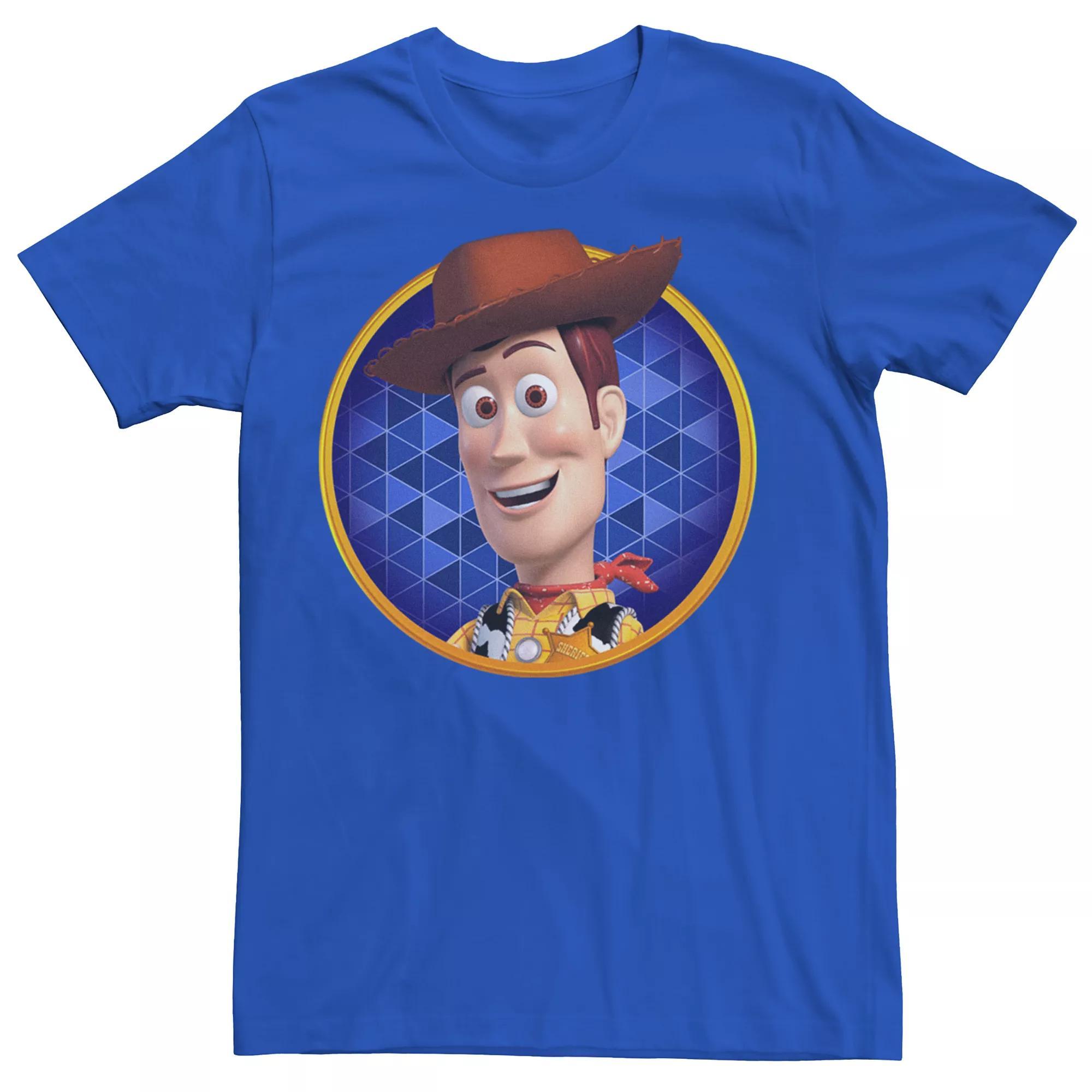 Disney / Pixar's Toy Story Woody Men's Circle Tee, Size: Large, Royal Product Image