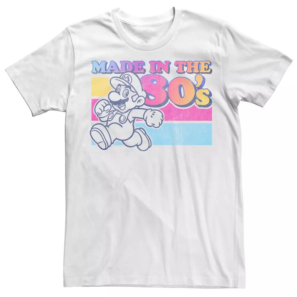 Men's Nintendo Super Mario Made In The 80's Tee, Size: XXL, White Product Image