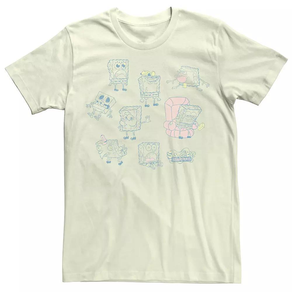 Men's SpongeBob SquarePants Memes Tee, Size: Medium, Natural Product Image