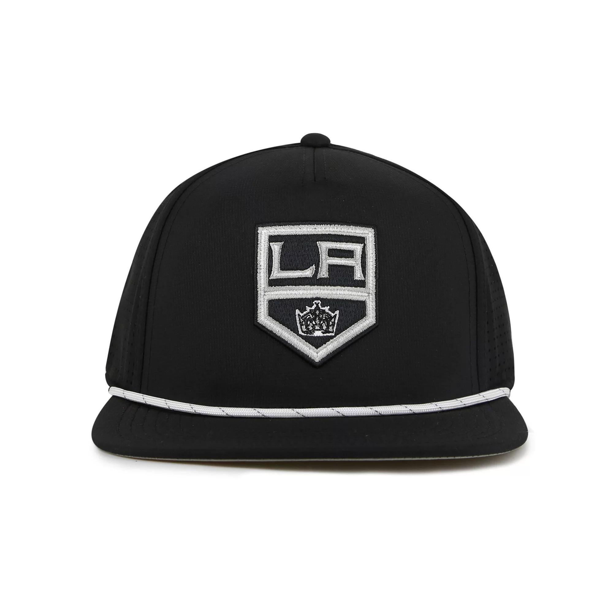 Men's American Needle  Black Los Angeles Kings Buxton Pro Tech Adjustable Hat, Kgs Black Product Image