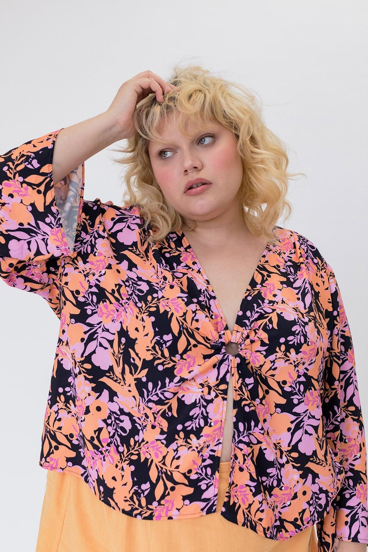 Libra Top - Night Garden Product Image