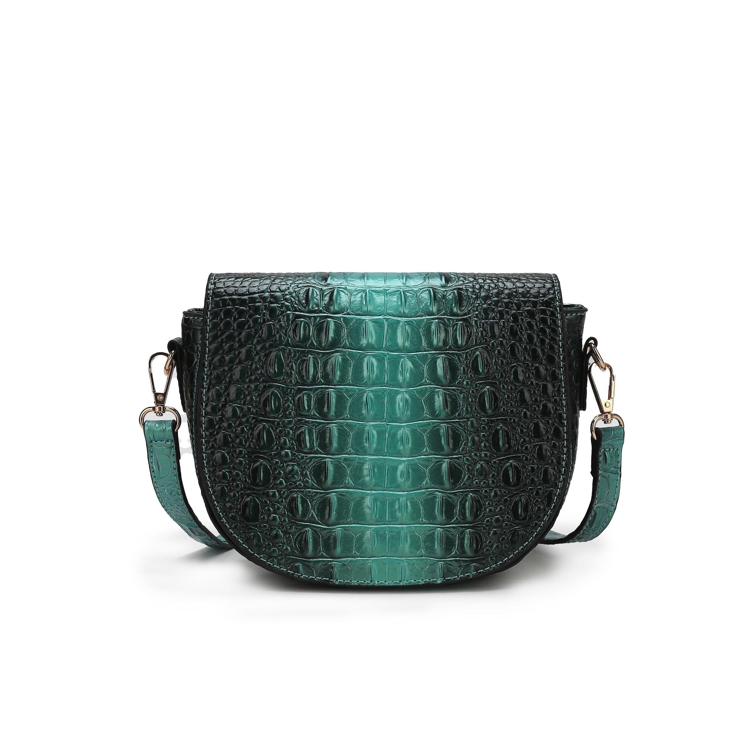 MKF Collection Women's Amalia Croc-Embossed Crossbody Bag Female Product Image