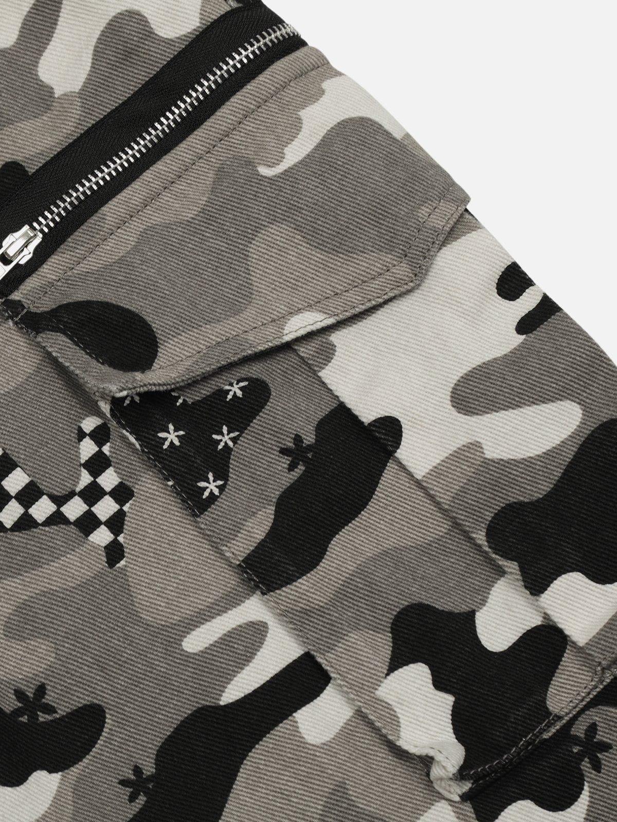 Aelfric Eden Camouflage Multi Pocket Jeans Product Image