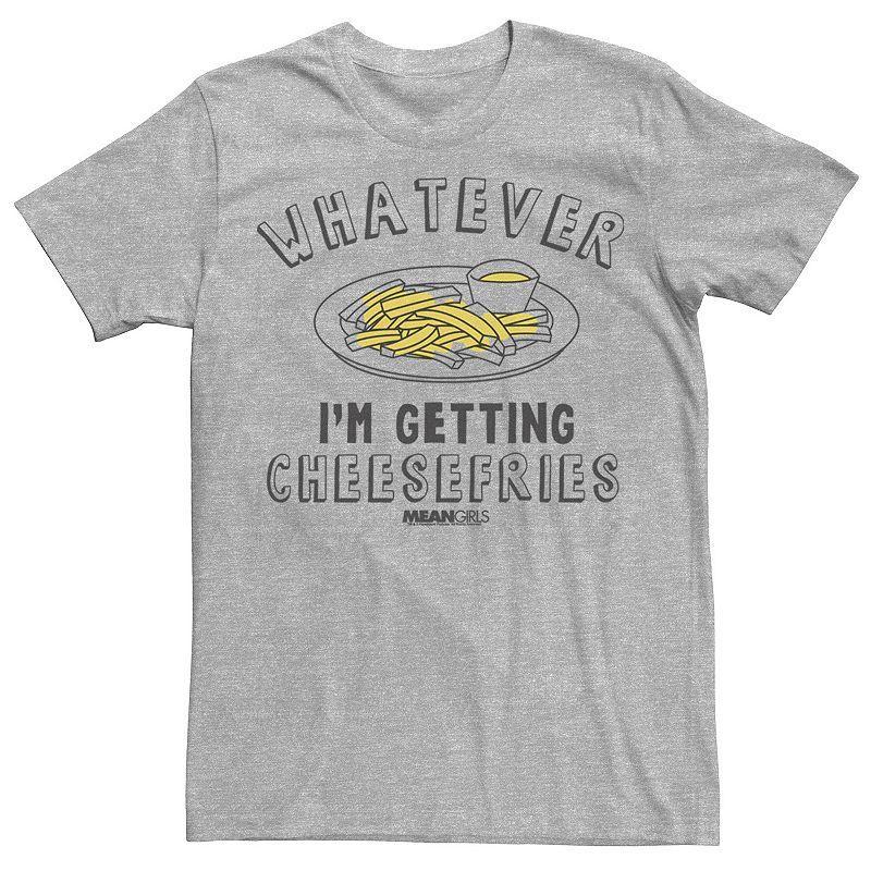 Men's Mean Girls Whatever I'm Getting Cheesefries Sketch Tee, Size: XXL, Athletic Grey Product Image